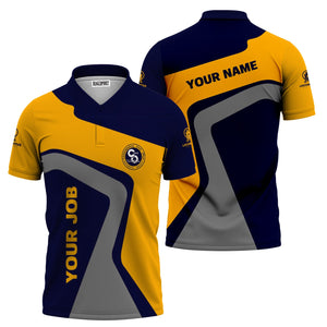 Railspirit Personalized Chesapeake and Ohio Railway Polo Shirt Unique Design with Custom Job Position C&O Train Shirt