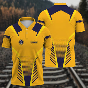 Railspirit Personalized Chesapeake and Ohio Railway Polo Shirt Unisex C&O Train Shirt All Over Print