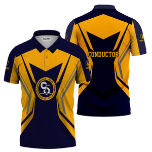 Railspirit Personalized Chesapeake and Ohio Railway Polo Shirt Unique Style with Custom Job C&O Train Shirt