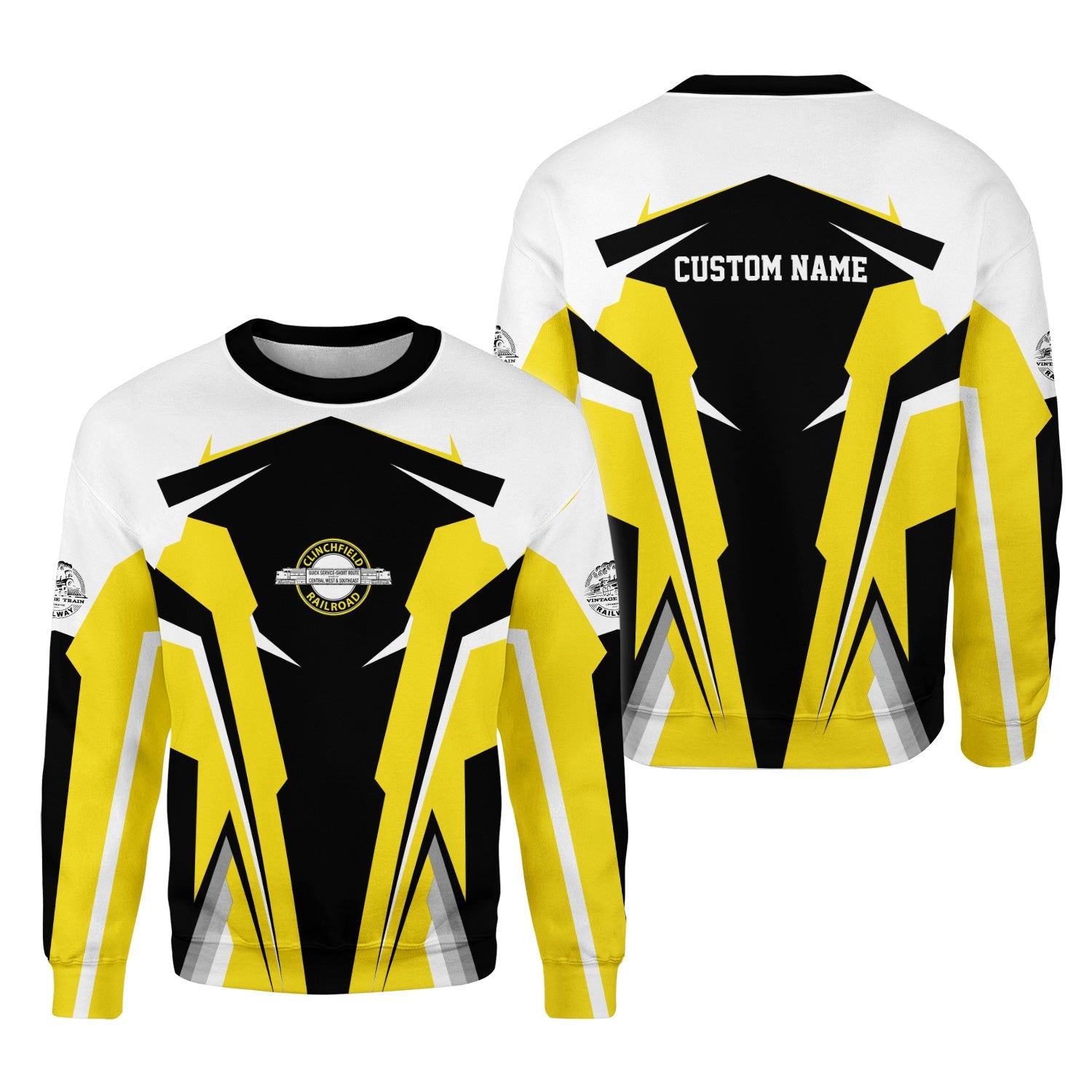 Railspirit Personalized Clinchfield Railroad Sweatshirt Strong Line Style Train Unisex Shirt All Over Print