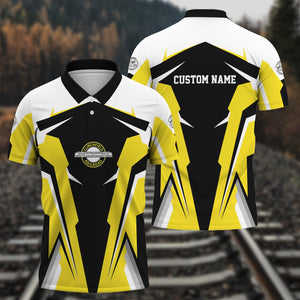 Railspirit Personalized Clinchfield Railroad Polo Shirt Strong Line Style Train Unisex Shirt All Over Print