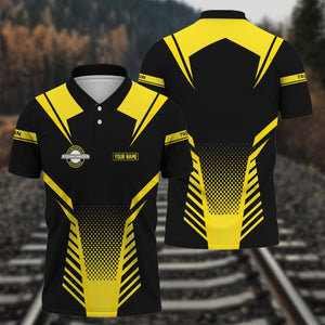 Railspirit Personalized Clinchfield Railroad Polo Shirt Unisex Train Shirt All Over Print