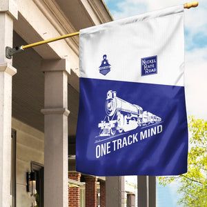 Railspirit Personalized New York, Chicago and St. Louis Railroad Garden Flag One Track Mind Nickel Plate Road Flag Gift Idea For Train Lover