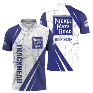 Railspirit Personalized New York, Chicago and St. Louis Railroad Polo Shirt Crackle Texture Style Nickel Plate Road Train Shirt For Trackhead