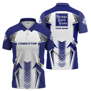 Railspirit Personalized New York, Chicago and St. Louis Railroad Polo Shirt Standout Style with Custom Position Nickel Plate Road Train Shirt