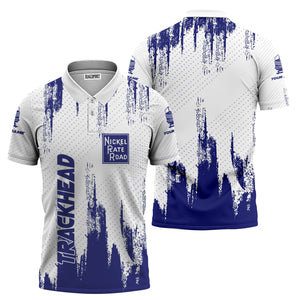 Railspirit Personalized New York, Chicago and St. Louis Railroad Polo Shirt Paint Impact Design Nickel Plate Road Train Shirt for Trackhead