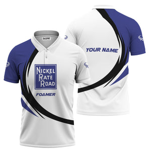 Railspirit Personalized New York, Chicago and St. Louis Railroad Polo Shirt Unique Graphic Style Nickel Plate Road Shirt For Train Enthusiasts