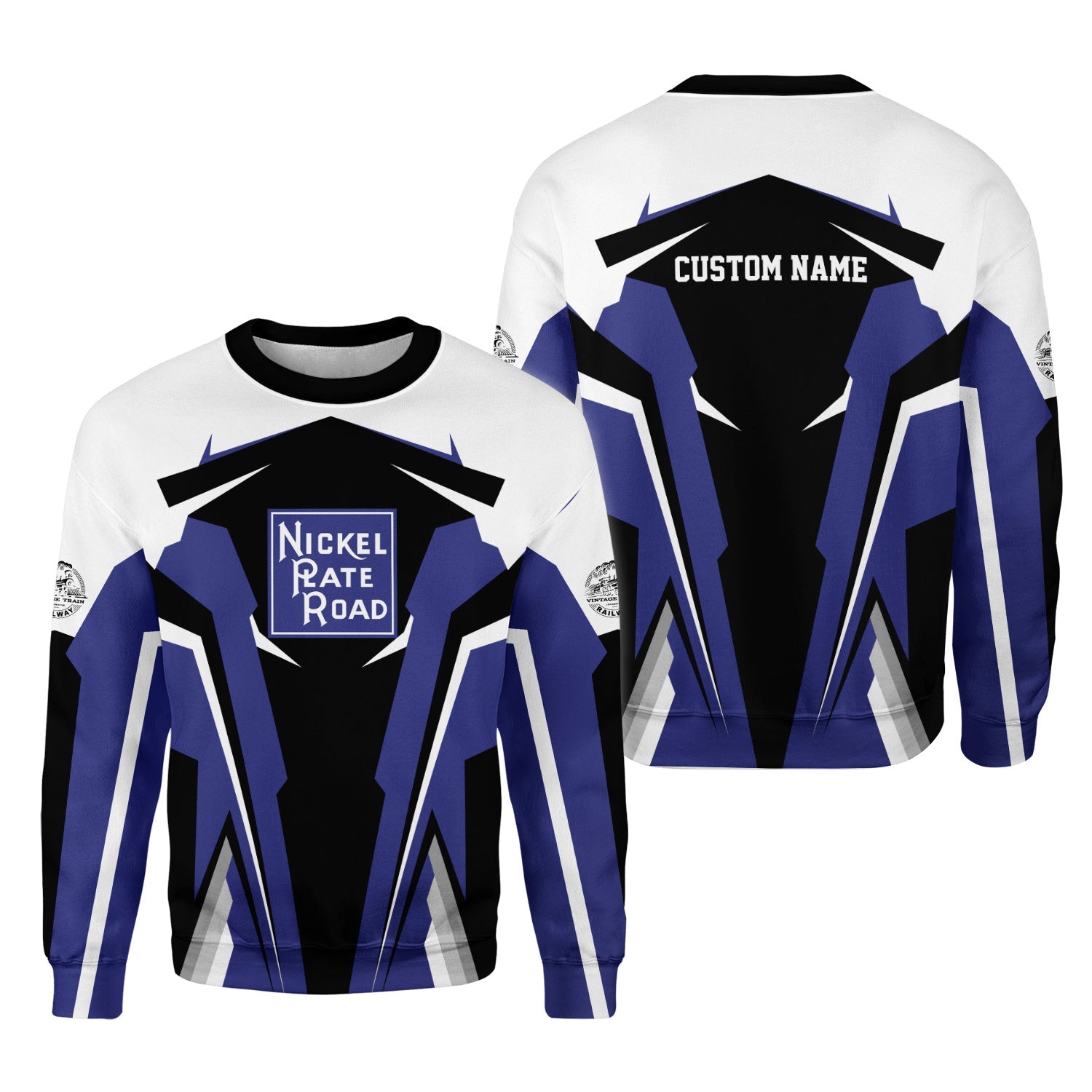 Railspirit Personalized New York, Chicago and St. Louis Railroad Sweatshirt Nickel Plate Road Strong Line Style Train Unisex Shirt All Over Print