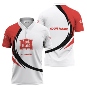 Railspirit Personalized Chicago, Rock Island and Pacific Railroad Polo Shirt Unique Graphic Style Rock Island Railroad Shirt For Train Enthusiasts