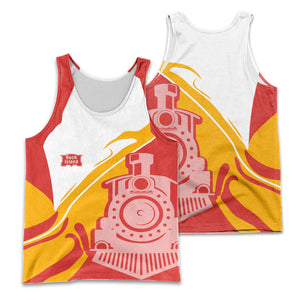 Railspirit Personalized Chicago, Rock Island and Pacific Railroad Men Tank Top Flame-Inspired Style Rock Island Railroad Shirt