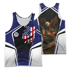 Railspirit Personalized B&O Great States Railroad Men Tank Top American Eagle Vintage Train Shirt