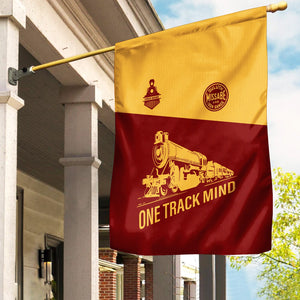 Railspirit Personalized Duluth, Missabe, & Iron Range Railroad Garden Flag One Track Mind Flag Gift Idea For Train Lover