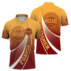 Railspirit Personalized Duluth, Missabe, & Iron Range Railroad Polo Shirt Railway-Themed Style Shirt Gift Idea For Trainspotter