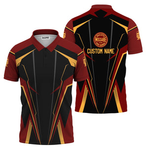 Railspirit Personalized Duluth, Missabe, & Iron Range Railroad Polo Shirt Lightning-Edge Design Train Shirt For Railroad Lovers