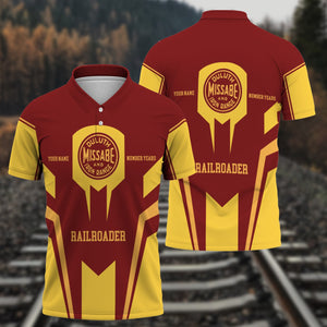 Railspirit Personalized Duluth, Missabe, & Iron Range Railroad Polo Shirt Custom Year Railroader Shirt Gift Idea For Train Lover