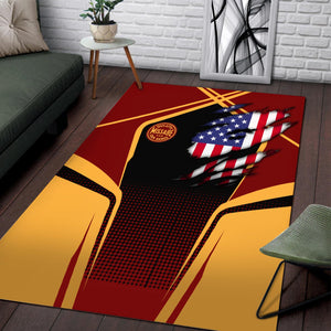 Railspirit Personalized Duluth, Missabe, & Iron Range Railroad Area Rug American Eagle Vintage Train Rug