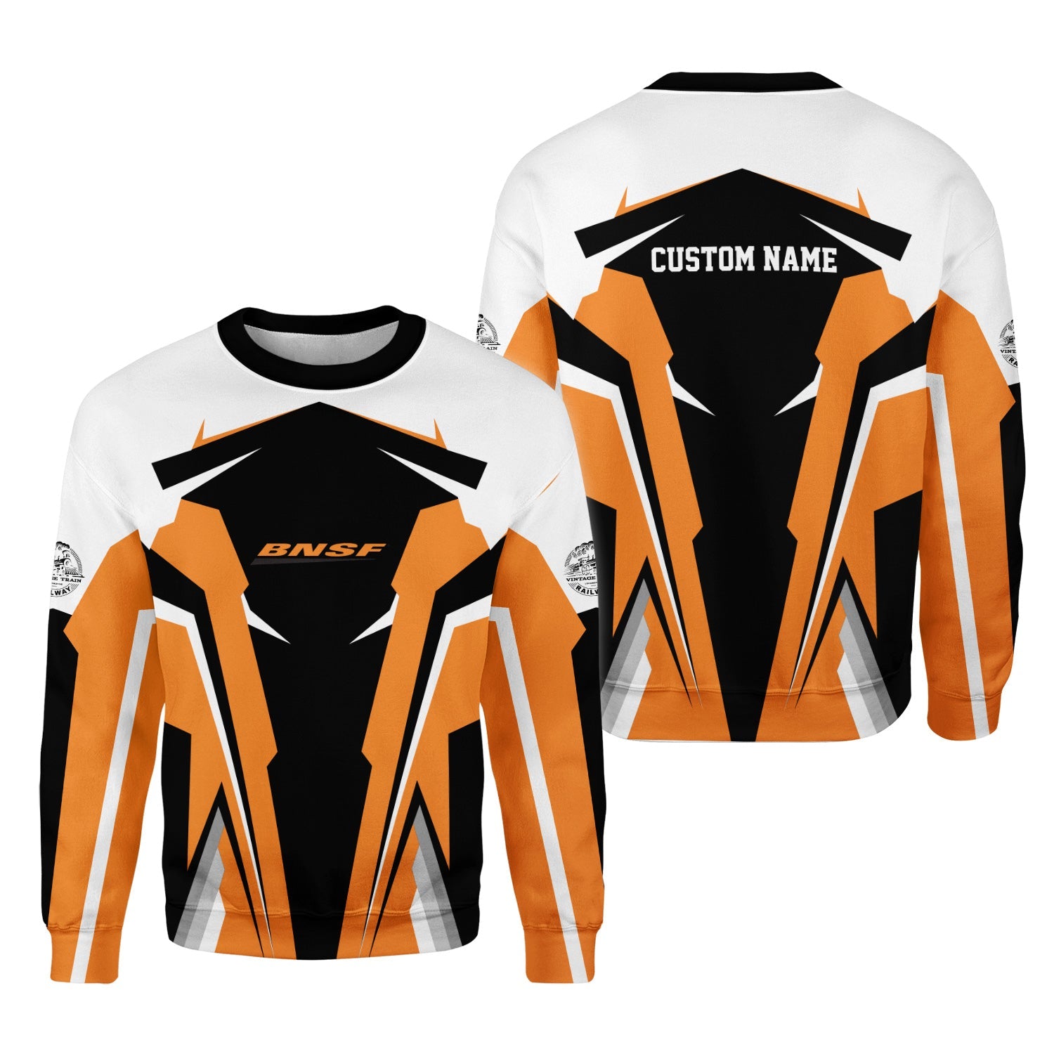 Railspirit Personalized BNSF Railway Sweatshirt Strong Line Style Train Unisex Shirt All Over Print