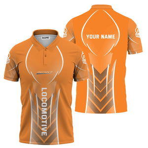 Railspirit Personalized BNSF Railway Polo Shirt Striking Line Style Train Shirt For Locomotive Lovers