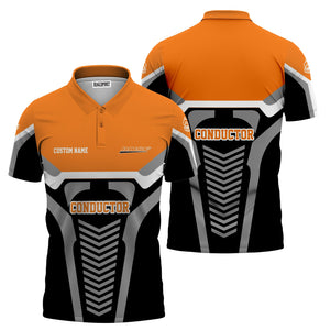 Railspirit Personalized BNSF Railway Polo Shirt Track-Inspired with Custom Job Position  Train Shirt