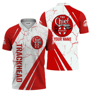 Railspirit Personalized The Chief Santa Fe Railroad Polo Shirt Crackle Texture Style Train Shirt For Trackhead