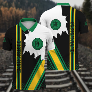 Railspirit Personalized Pittsburgh And Lake Erie Railroad Polo Shirt All Over Printed Unisex Shirt