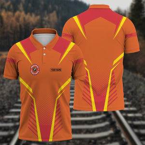Railspirit Personalized Pacific Electric Railroad Polo Shirt Unisex Train Shirt All Over Print