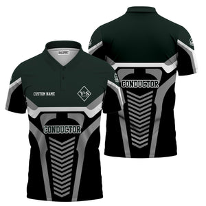 Railspirit Personalized Youngstown & Southern Railroad Polo Shirt Track-Inspired with Custom Job Position Train Shirt