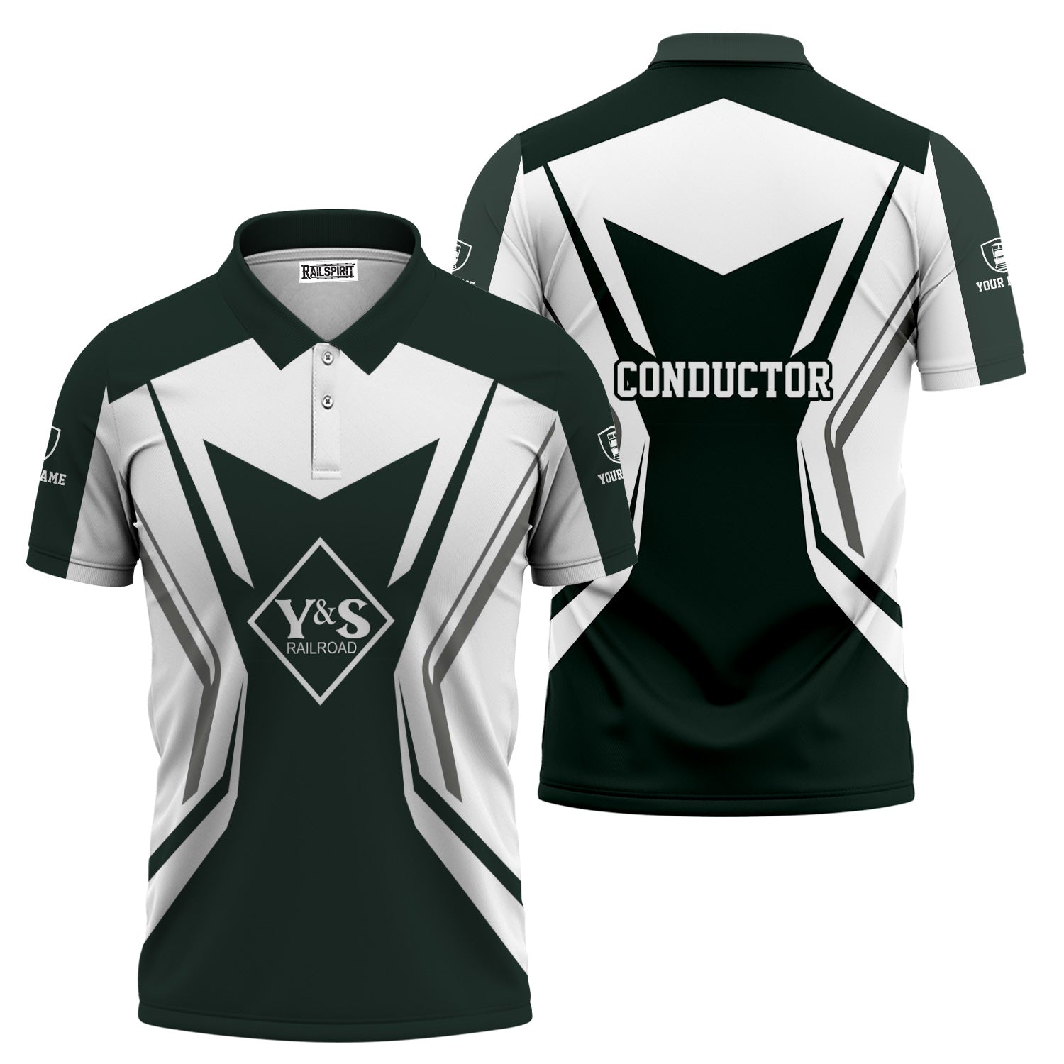 Railspirit Personalized Youngstown & Southern Railroad Polo Shirt Unique Style with Custom Job Train Shirt