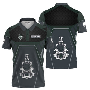 Railspirit Personalized Youngstown & Southern Railroad Polo Shirt Steam Locomotive Engine Graphic Train Shirt All Over Print
