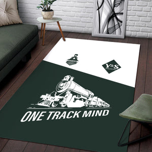 Railspirit Personalized Youngstown & Southern Railroad Area Rug One Track Mind Train Rug Gift Idea For Train Lover