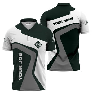 Railspirit Personalized Youngstown & Southern Railroad Polo Shirt Unique Design with Custom Job Position Train Shirt