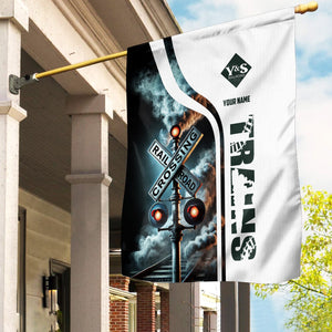 Railspirit Personalized Youngstown & Southern Railroad Garden Flag Railroad Crossing Sign Flag All Over Print
