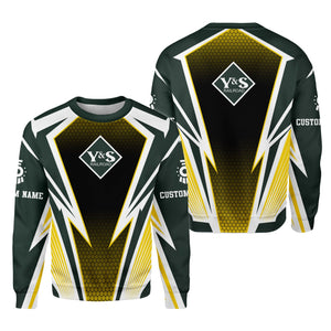 Railspirit Personalized Youngstown & Southern Railroad Sweatshirt Lightning Graphic Style Shirt Gift Idea For Train Lover