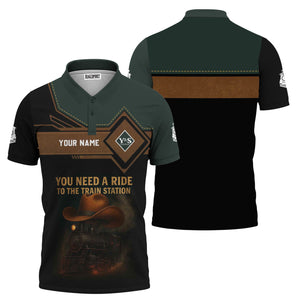 Railspirit Personalized Youngstown & Southern Railroad Polo Shirt You Need A Ride To The Train Station Shirt For Train Lovers