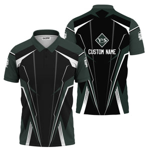 Railspirit Personalized Youngstown & Southern Railroad Polo Shirt Lightning-Edge Design Train Shirt For Railroad Lovers