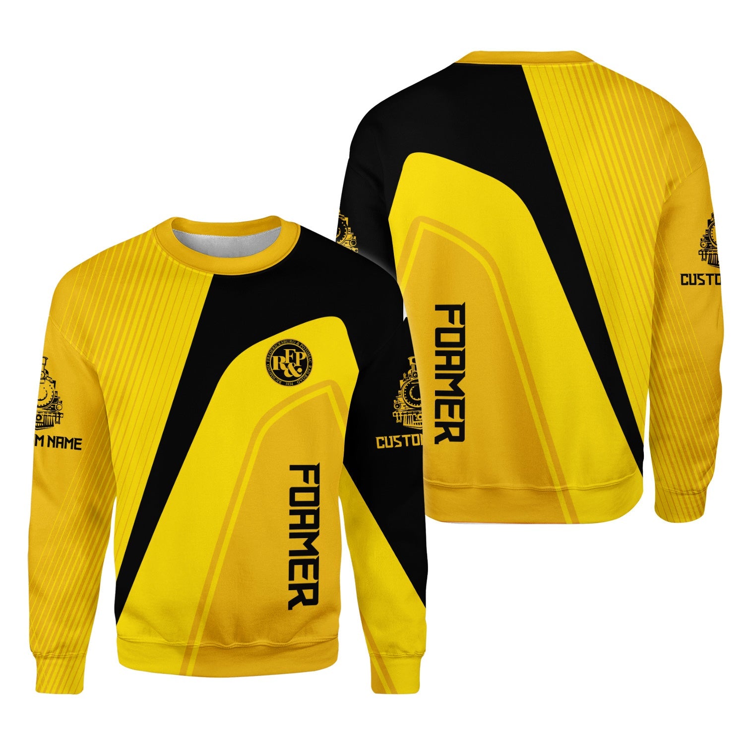 Railspirit Personalized Richmond, Fredericksburg And Potomac Railroad Sweatshirt Vibrant Striking Style Shirt For Rail Enthusiasts