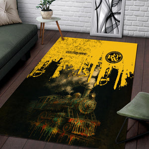 Railspirit Personalized Richmond, Fredericksburg And Potomac Railroad Area Rug Vintage Train Art Style Rug For Locomotive Fans