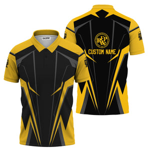 Railspirit Personalized Richmond, Fredericksburg And Potomac Railroad Polo Shirt Lightning-Edge Design Train Shirt For Railroad Lovers