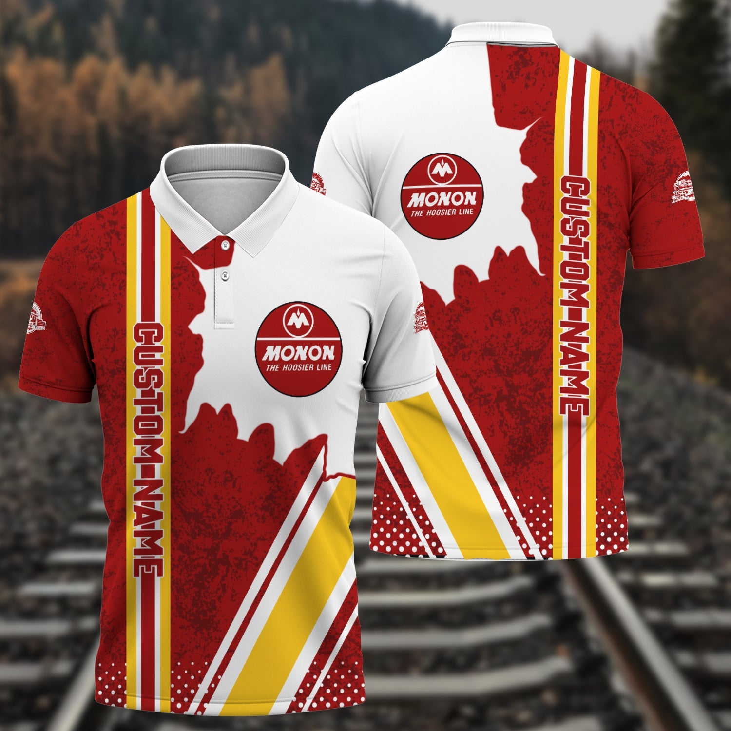 Railspirit Personalized Monon Railroad Polo Shirt All Over Printed Unisex Shirt