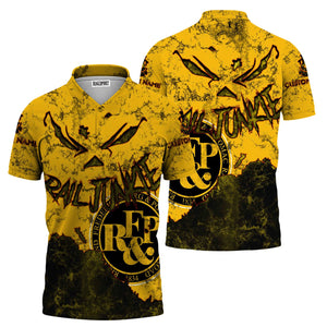 Railspirit Personalized Richmond, Fredericksburg And Potomac Railroad Polo Shirt Torn Graphic Style Train Shirt For Rail Junkie