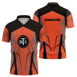 Railspirit Personalized Detroit Toledo And Ironton Railroad Polo Shirt Futuristic Design with Custom Job Train Shirt