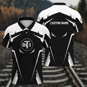 Railspirit Personalized Detroit Toledo And Ironton Railroad Polo Shirt Strong Line Style Train Unisex Shirt All Over Print