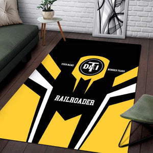 Railspirit Personalized Detroit Toledo And Ironton Railroad Area Rug Custom Year Railroader Rug Gift Idea For Train Lover