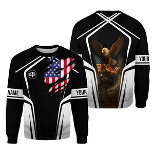 Railspirit Personalized Detroit Toledo And Ironton Railroad Sweatshirt American Eagle Vintage Train Shirt