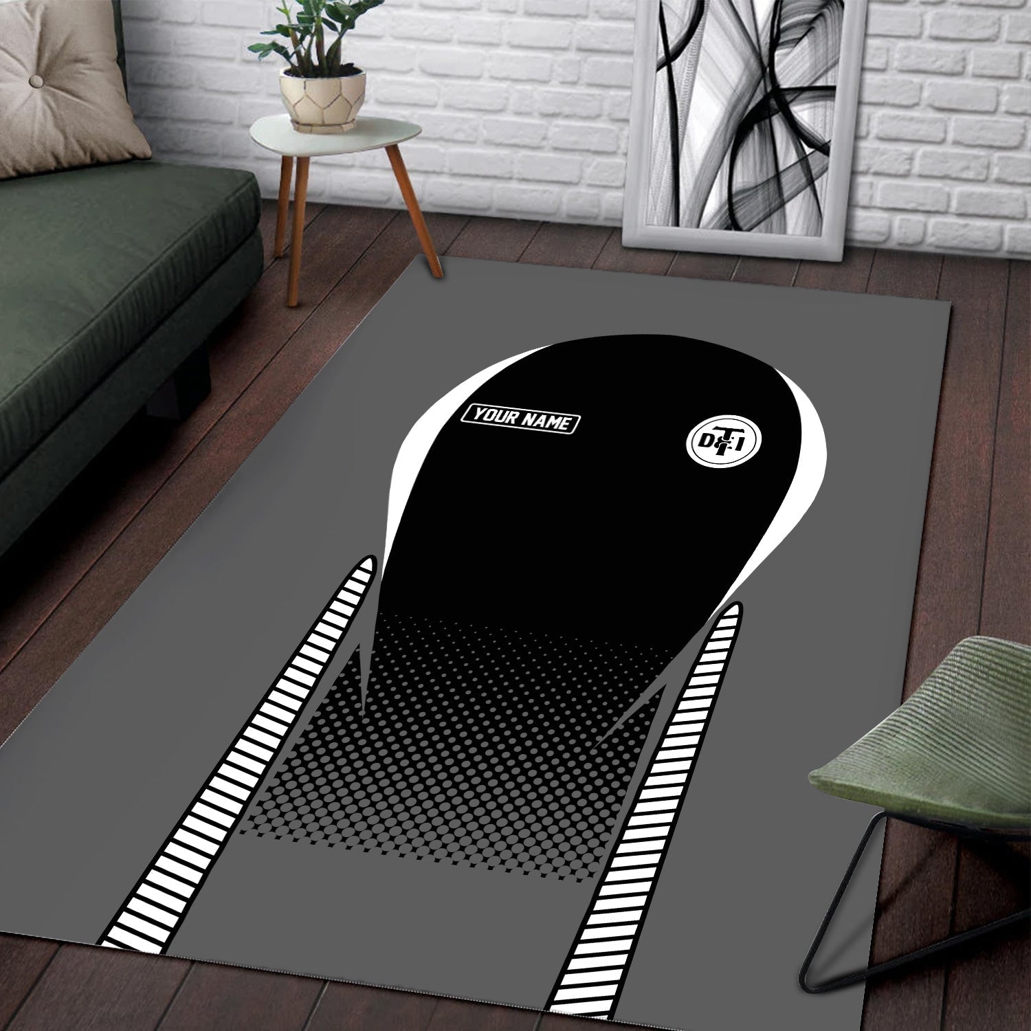 Railspirit Personalized Detroit Toledo And Ironton Railroad Area Rug All Over Printed Rug