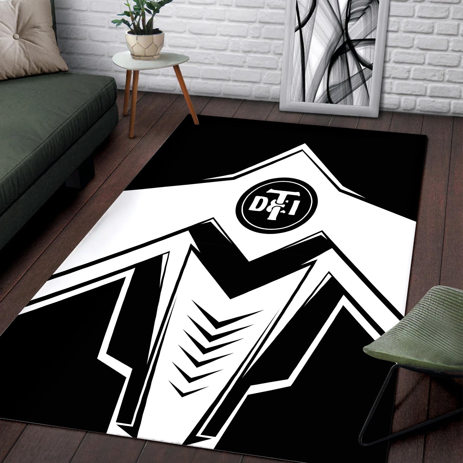 Railspirit Detroit Toledo And Ironton Railroad Area Rug Railway Trainspotter Style Rug Gift Idea For Foamers