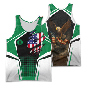 Railspirit Personalized Pittsburgh And Lake Erie Railroad Men Tank Top American Eagle Vintage Train Shirt