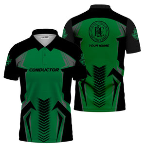 Railspirit Personalized Pittsburgh And Lake Erie Railroad Polo Shirt Standout Style with Custom Position Train Shirt