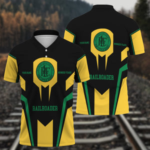 Railspirit Personalized Pittsburgh And Lake Erie Railroad Polo Shirt Custom Year Railroader Shirt Gift Idea For Train Lover