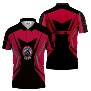 Railspirit Personalized Durango And Silverton Narrow Gauge Railroad Polo Shirt Unique Style with Custom Job Train Shirt